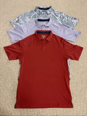 RHONE Lot of 3 Men's Delta Pique Polo Small